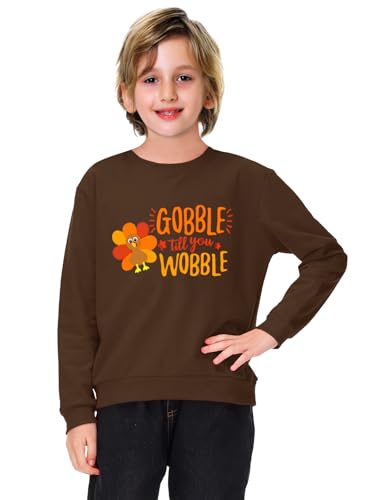 Image of Remimi Kids Halloween Sweatshirt Long Sleeve Thanksgiving Tops 3-14 Years