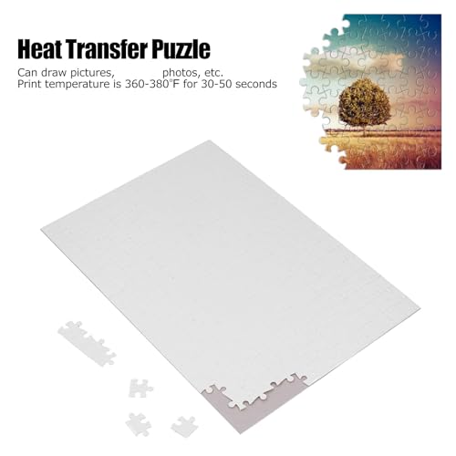 Hiraith Leer Puzzle, Sublimation Jigsaw Heatpress, 252pcs A3 26x38,5 cm mit Lebendigen Farben, Bildungsfotos und Dekorativen Fotos für kinders, Papiermaterial