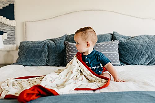 Image of Large Premium Knit Baby 3 Layer Stretchy Quilt Blanket Kona by Copper Pearl