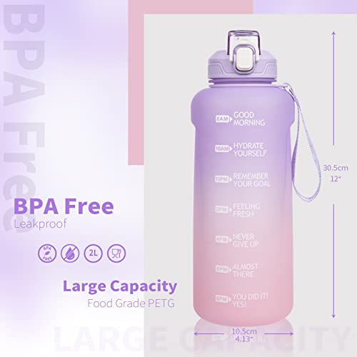 DEARRAY 2 litri Borraccia Motivazionale Sportiva