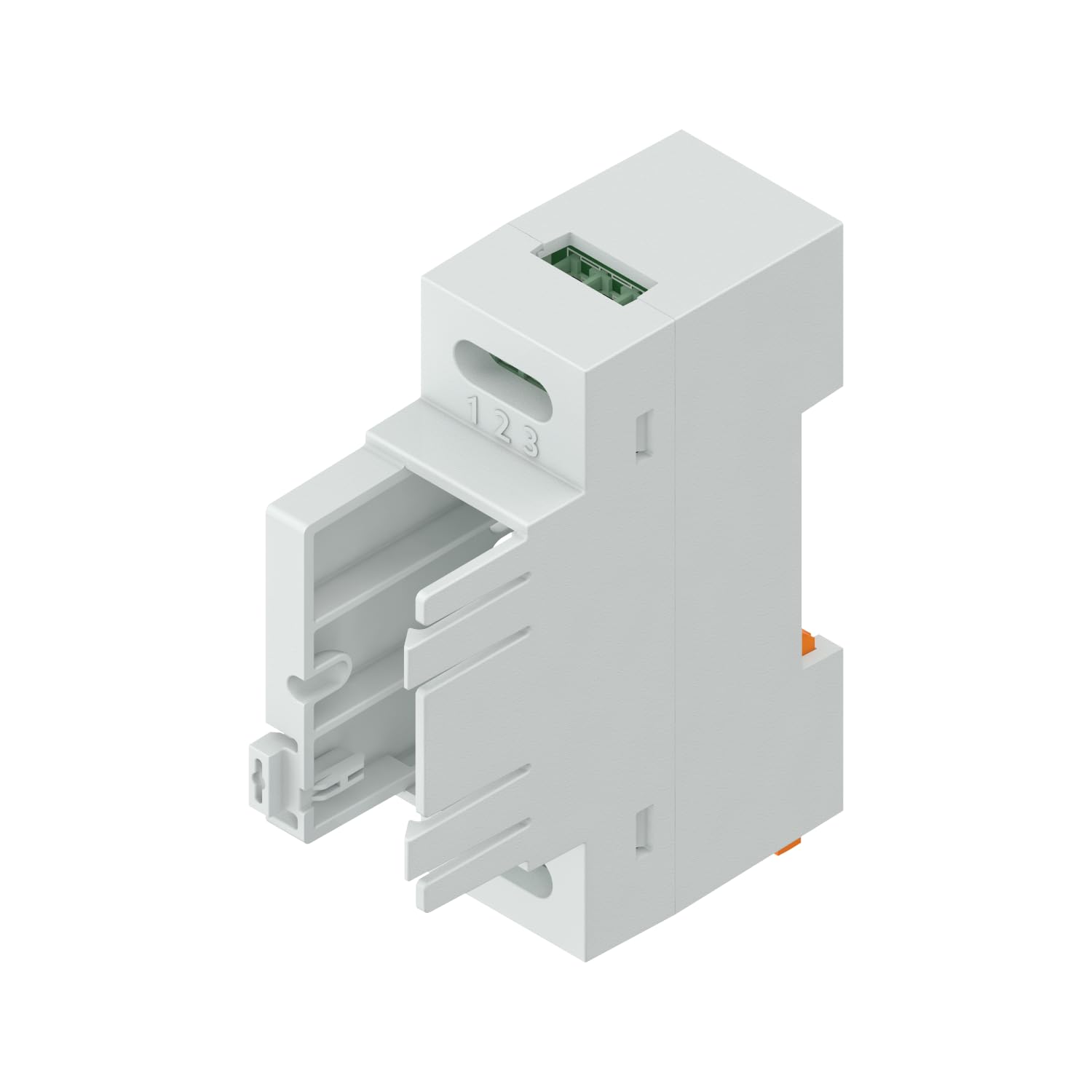 NodOn - Adaptador carril DIN "Estándar" para módulos NodOn Zigbee y EnOcean, caja de 5 unidades, accesorio, cuadro eléctrico, compatible con módulos SIN-(x)-1-20, SIN-(x)-2-20, SIN-(x)-RS-20
