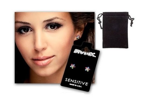 Studex Sensitive Sterling Silver Small 10mm 3/8 Inch 18GA Hinged Hoop Earrings3