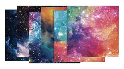 Colored Scrapbooking Paper Pad 12*12 Patterned Paper 24 Sheets - Two Of 12 Colors Scrapbook Paper Single-Sided Journaling Cardstock Paper For Cardmaking Diy Origami Decorative Craft Paper.(Starry Sky) #TOP2