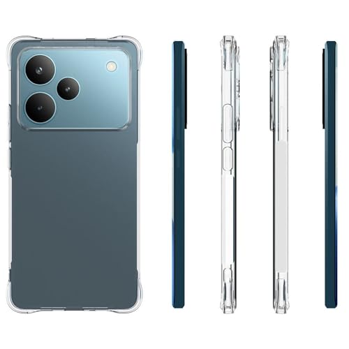 Image of Skyro Realme P4 Pro 5G, [Bumper] Exculsive Transparent with Shockproof Slim Back Cover Case for Realme P4 Pro 5G - Transparent