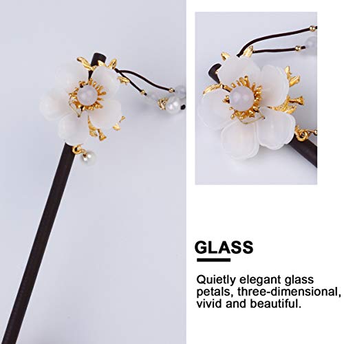 Grampo De Cabelo De Madeira Pérola Bastão De Cabelo De Madeira Grampos De Cabelo Para Mulheres Cabel