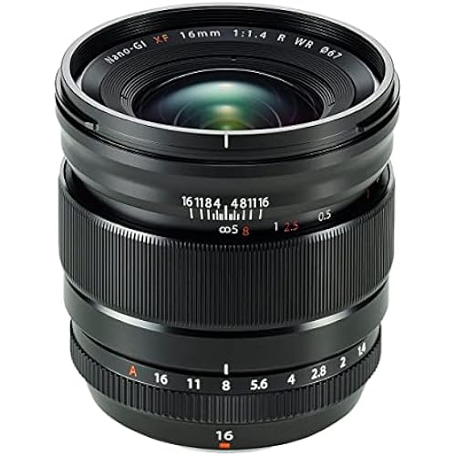 Fujifilm Fujinon Lens XF 16mm F1.4 R WR, Black