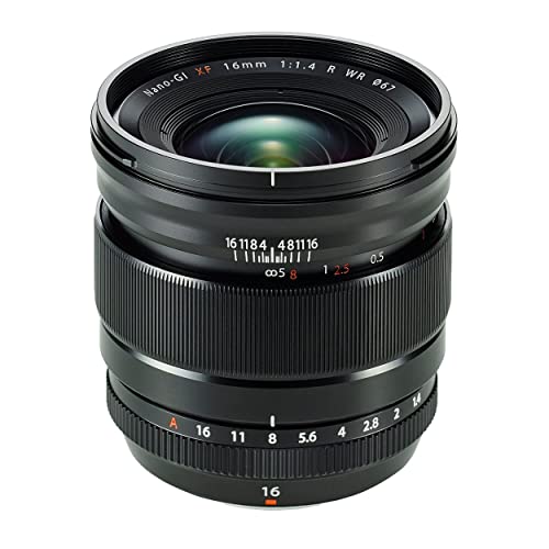 Fujifilm Fujinon Prime Lens XF16mm F1.4 R WR, Ultra-Wide Lens for Fujifilm X Mount Cameras by Fujifilm - Used condition - CA$733.97