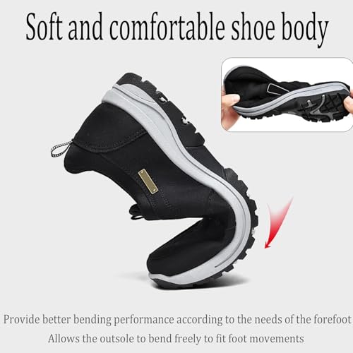 Ideacloth Shoes for Men - Comfortable Waterproof Orthopedic Walking Shoes Hiking Shoes4