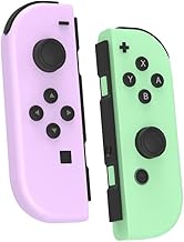 forajoy Joypads for Nintendo Switch Controller,Switch Joypad Controller for Switch/OLED/Lite,Left/Right Switch Controllers Support Dual Vibration/Wake-up Function/Motion Control,No NFC(Purple/Green)