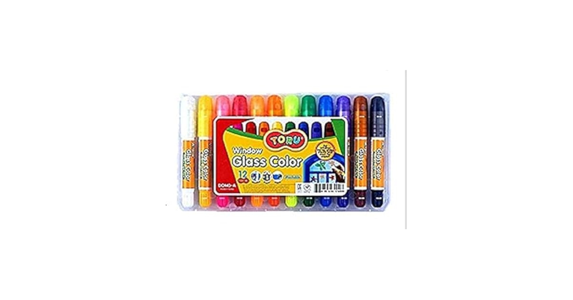 Amazon.com : Toru Window Glass Color Crayon Marker Washable