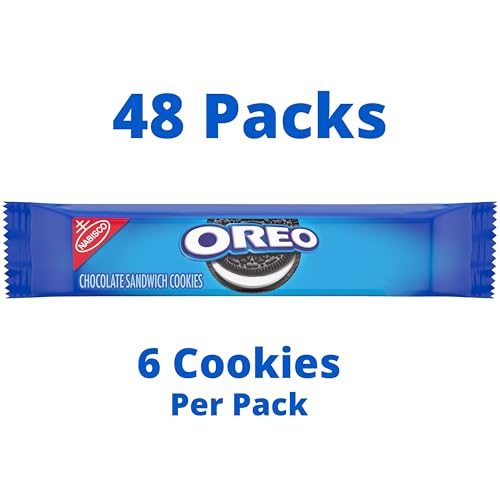 Image of OREO Chocolate Sandwich Cookies, 48 Snack Packs (6 Cookies Per Pack, 4 Boxes)