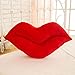 Eogrokerr - Cuscino per labbra creative, in peluche, giocattolo per animali domestici, con labbra rosse e sexy, per feste, per la casa, per bambini (rosso, 60 cm - 2 pezzi)
