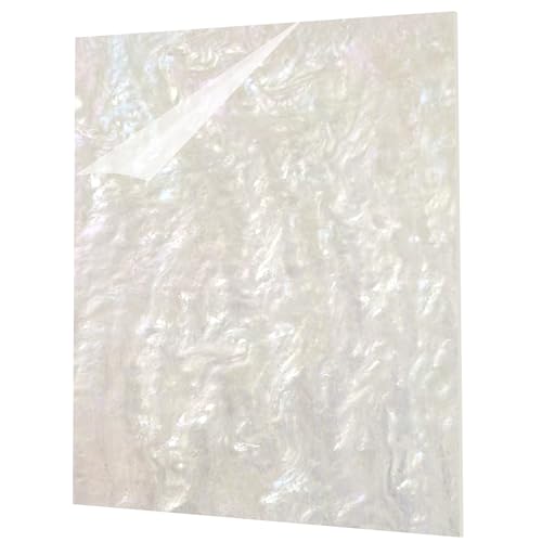 Image of Pearl Glitter Cast Acrylic Sheet, 1 /8 Inch, 12x8 Inch, White | Sparkly Water Stream Pattern, For Laser Cutting, For Laser Engraving, Crafts & DIY Projects