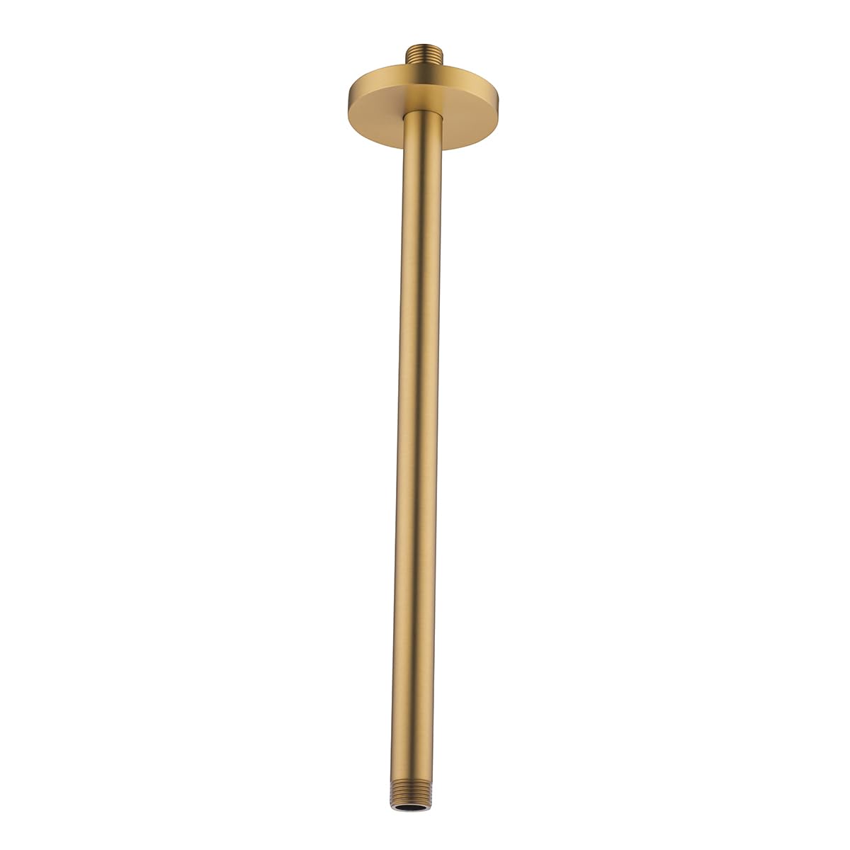 RANDOM Champagne Bronze Shower Arm with Flange 16 Inches Ceiling Mount Shower Head Extension Straight Arm Ceiling-Mounted For Fixed Shower Head. RD-91038-16CB — image 1