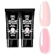 ROSALIND Rosa Poly Nägel Gel, 2pcs Pink Poly Nagel Gel 30ml, Quick Extension Building Acrylic Nagelgel Nagelverlängerungs Gel Soak off UV LED Nail Extension Gel für Anfänger Profis Salon Hause DIY