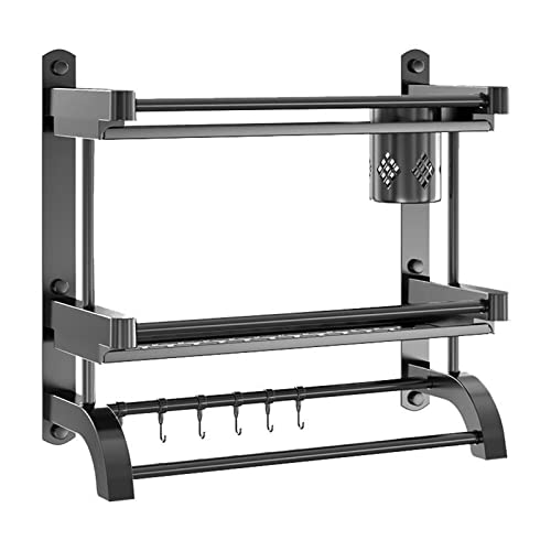 Toalleros para baño con ganchos, multifuncional, sin perforaciones, para colgar en el inodoro, lavabo, suministros de almacenamiento, toallero, negro, 70 cm (negro 40 cm)