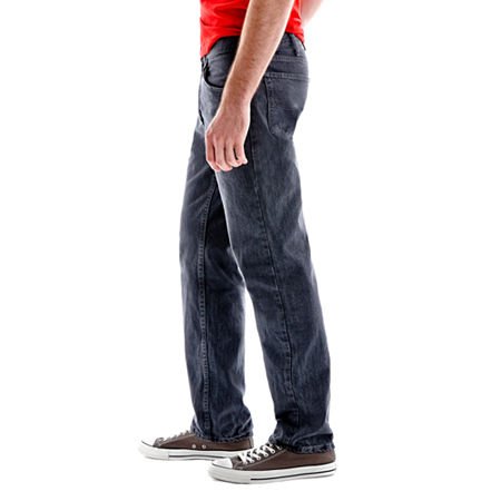 Image of Lee Men's Cotton Blend and Polyester Regular Fit Straight Leg Jeans