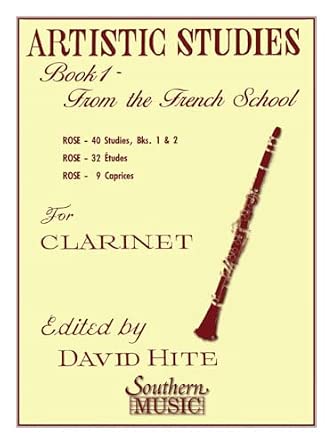 Artistic Studies Book 1 - From the French School for Clarinet | 40 Studies 32 Etudes 9 Caprices | Intermediate Clarinet Sheet Music for Students and Teachers | Classical Clarinet Method book cover