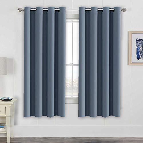 H.VERSAILTEX Elegant Thermal Insulated Blackout Curtains - Nickel Grommet Window Drapes for Living