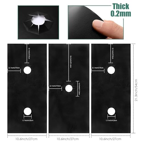 Auoiian STOVECOVERS01 3-Piece Set Of Gas Stove Guards thumb #2