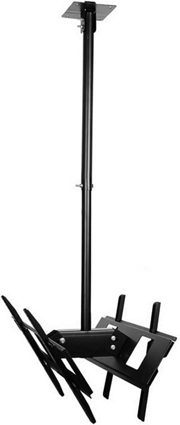 Support de plafond réglable double face télescopique inclinable et pivotant pour téléviseurs LCD à écran plat de 30 à 70"