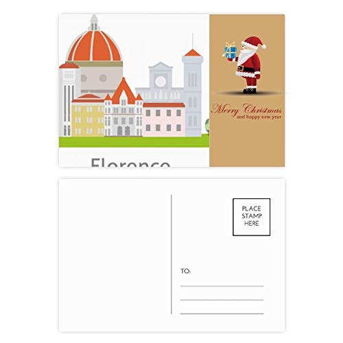 Cartes postales Père Noël Italie Florence pour célébrer la magie des fêtes