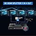 HDMI Splitter 1x4 4K 120Hz 4:4:4 HDR 8K 60Hz VRR G/Sync EDID Switch HDCP 2.2,HDCP 2.3 Bypass,Duplicate/Mirror,EDID,Copy,Downscale, HDR for Game PC Xbox PS5 Roku Fire TV