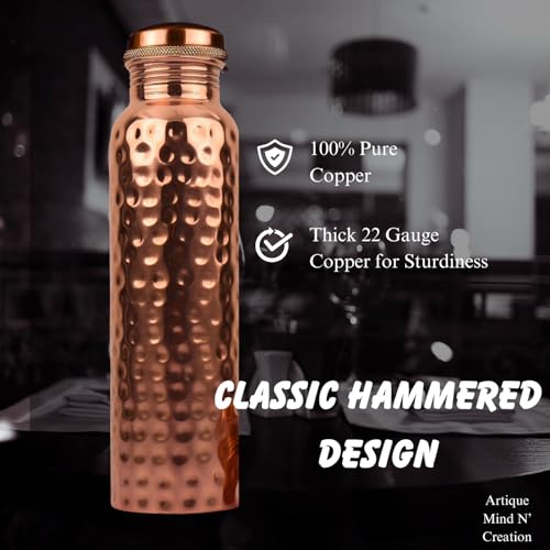 Artique Mind N' Creation AMNC_CB_H02 Copper Water Bottle - 34Oz thumb #2
