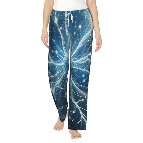 Pantalon de détente en flanelle polaire thermique et doux pour femme