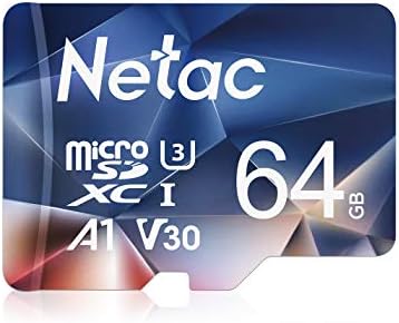 Netac 64GB Micro SD Card MicroSDXC UHS-I Flash Memory Card Up to 100MB/s - A1, U3, Class10, V30, 667X, FAT32 High-Speed TF Card