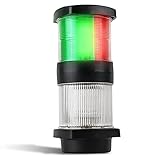 Five Oceans Marine Boat Masthead Tri-Color Anchor Navigation Light, Four (4) Uses (Starboard, Port,...