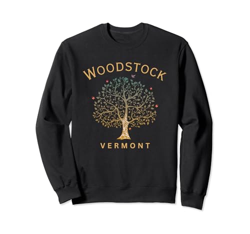 Woodstock Vermont shirt with tree | Love for Woodstock VT Sweatshirt