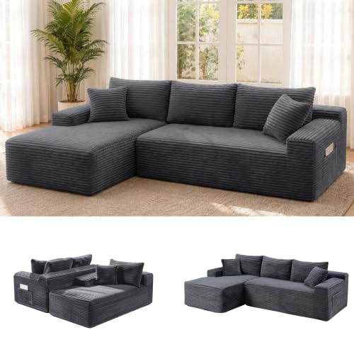 95" Modular Sectional Sofa, Boneless Chaise L-Shaped Couch for Living Room - image 1