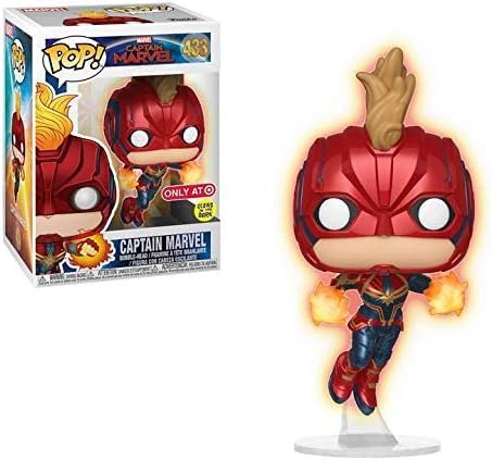 Miniatura 2 de Pop! Funko Marvel Captain Marvel - Capitana voladora que brilla en la oscuridad (exclusivo de objetivo) #433
