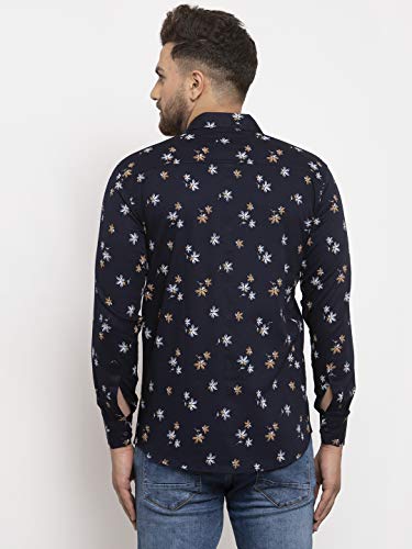 Image of Men's Cottonblend Printed Shirt White