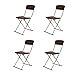 Produktbild The Home Deco Factory Klappstuhl Metall/PU, braun, 40,70x51x84 cm