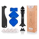 Caulking Tool Kit Including 8pcs Sealant Finishing Tools and 1pcs Silicone Caulk Removal Tool Buit with Stainless Scraping Head by AS ASTARTECH