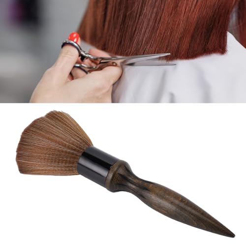 Cepillo sacapelo de cuello con mango largo de madera antideslizante para barberías 7