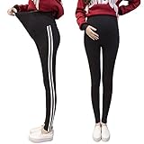 [Spring&Leaf] マタニティ レギンス アジャスター付 「通気性・肌触りが良く、オールシーズンで長く着用可能」 (XXXL, ブラック)