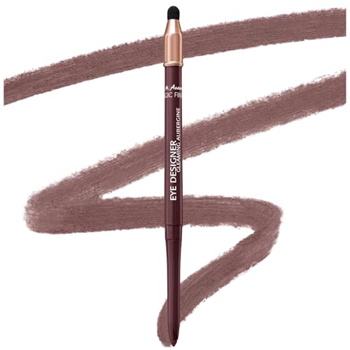M. Asam MAGIC FINISH EYE DESIGNER Gleaming-Aubergine (0,28 g) – wasserfester Eyeliner für langanhaltendes & farbintensives Ergebnis mit integriertem Schwämmchen für einfaches Verblenden, Augen Make-up