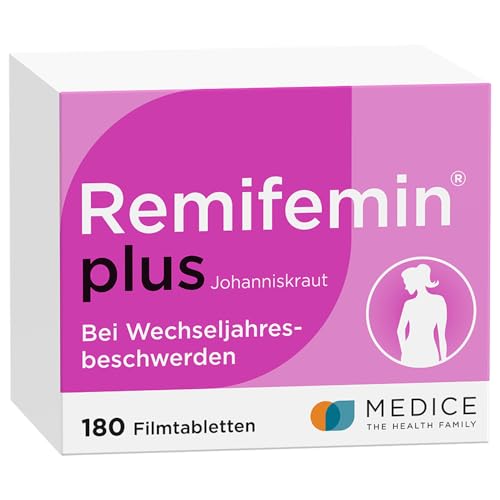 Remifemin plus Johanniskraut 100 Tabletten - Medikament für Wechseljahre - bei starken & betont...