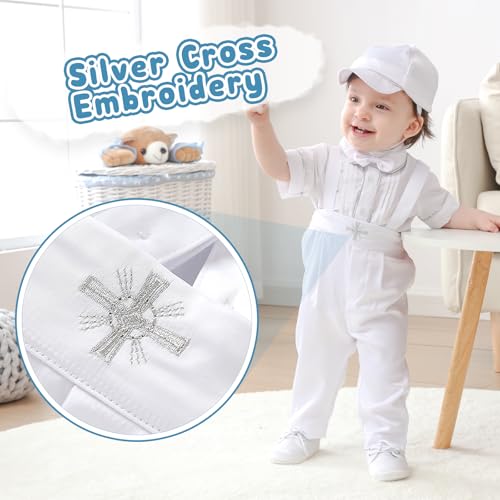 Booulfi Baptism Christening Outfits for Boys Birthday Outfit Baby Boy Gentleman Church Blessing Photoshoot Baby Boy Suits4