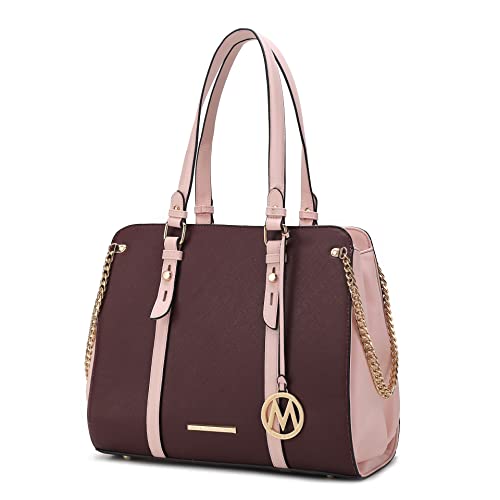MKF Collection Tote Bag for Women, Vegan Leather Top-Handle Women Handbag Purse By Mia K