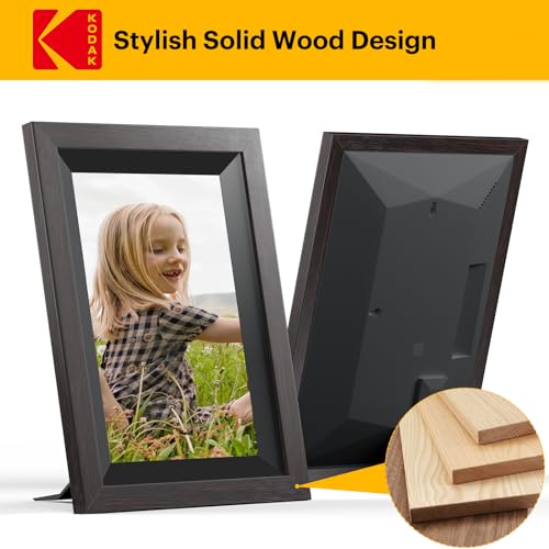 KODAK 10.1 Inch Smart WiFi Digital Photo Frame 1280x800 Touch Screen, Auto-Rotate, Built in 32GB Memory, Digital Picture Frame Share Moments Instantly via Kodak App from Anywhere(Wood) by KODAK - Image 5