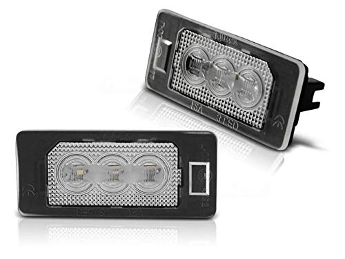 License LED Lights compatible with Bmw 1 Series E82 2 Doors Coupe 2007 2008 2009 2010 2011 GV-2071 Number Plate Lights License Plate Light Rear Lamps 3X Lights Clear