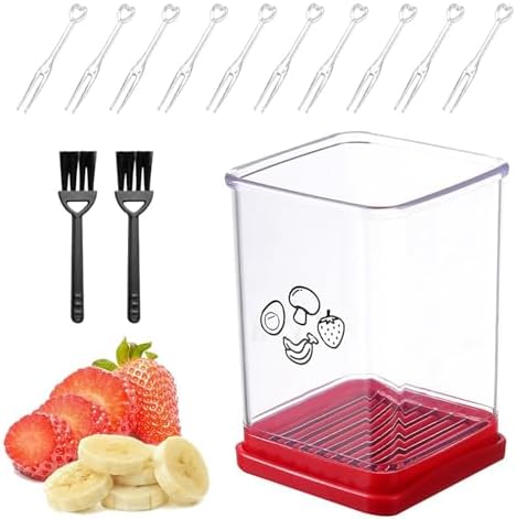 Cup Slicer,Fruit and Vegetable Fast Slicer, Stainless Steel Fruit Cutter Egg Slicer Strawberry Slicer,Kitchen Portable Chopping Cup Slicing Tool Vegetable Cutting Kitchen Gadget