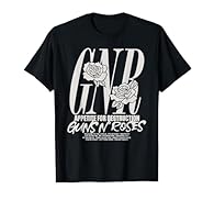 Rock Music Tracks design. Authentic Licensed Bravado Guns N' Roses Merchandise Legal and Official Guns N' Roses Merchandise in partnership with Bravado International Group, a Universal Music Group Company; 2022 Lightweight, Classic fit, Double-needle...