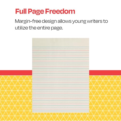 School Smart Zaner-Bloser Papier, 1/2 Zoll liniert, 8 x 10-1/2 Zoll, 500 Blatt