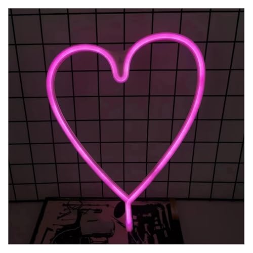 Néon cœur rose Amour pour illuminer vos soirées de Saint-Valentin et fiançailles