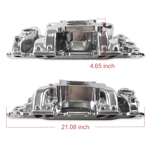 JGhyperX 7501 52026 Dual Plane Air-Gap Intake Manifold for SBC V8 Polishing by JGhyperX - Used condition - Image 2